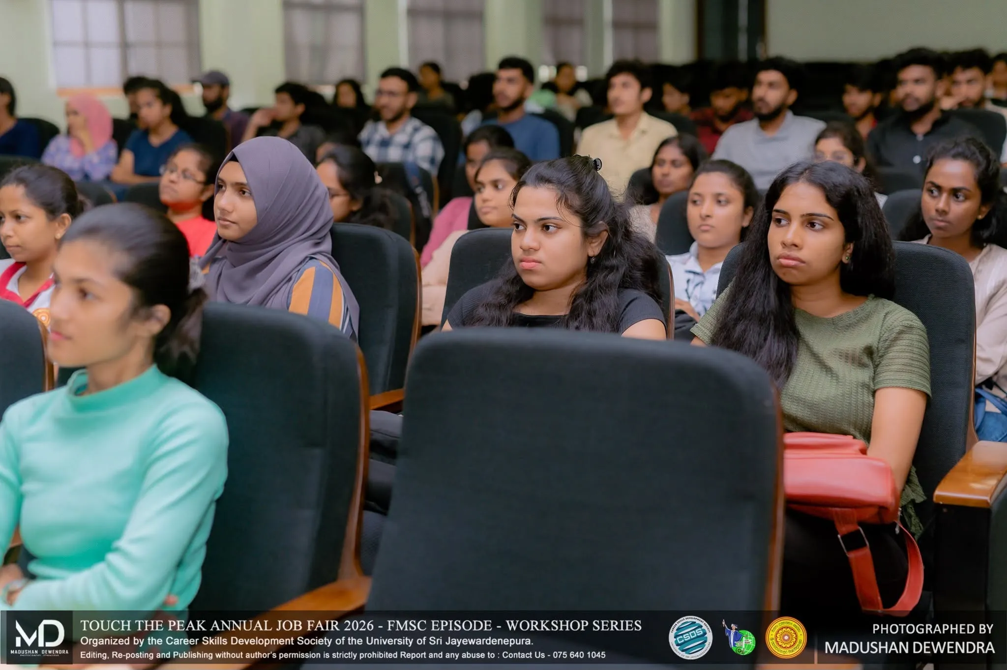 Students participating in the workshop session