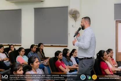 Guest speaker addressing workshop attendees